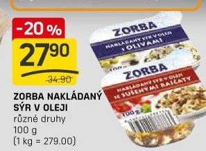 Nakládaný sýr v oleji Zorba