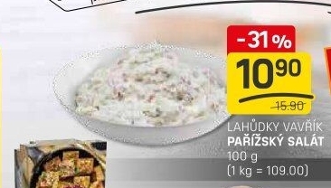 Pařížský salát Lahůdky Vavřík