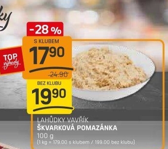 Škvarková pomazánka Lahůdky Vavřík