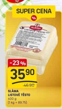 Těsto listové Sláma