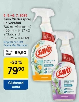Čistič univerzální ve spreji Savo