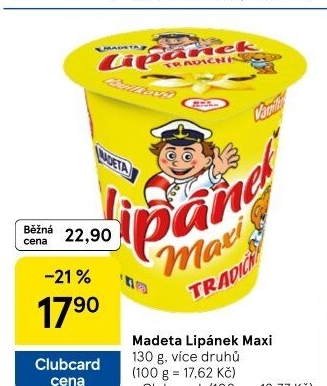 Dezert Lipánek Madeta