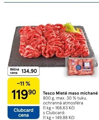 Mleté maso mix Tesco