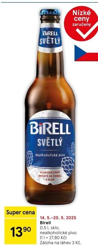 Nealkoholické pivo Birell