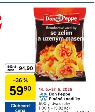 Plněné knedlíky mražené Don Peppe