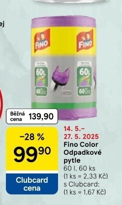 Pytle na odpadky 60 l Fino