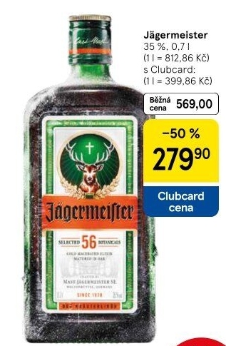 Bylinný likér Jägermeister