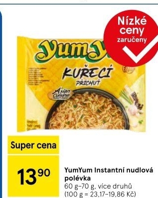 Instantní polévka YumYum