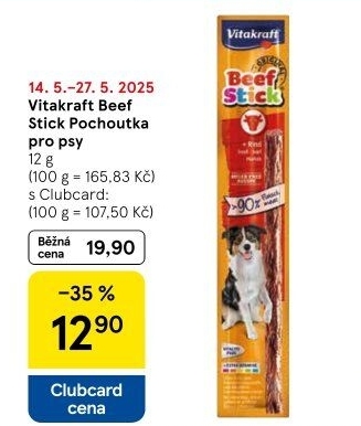 Pamlsky pro psy Beef Stick Vitakraft