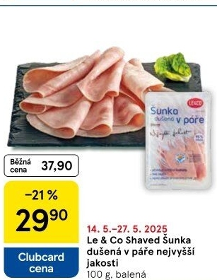 Šunka dušená nejvyšší jakosti LE&