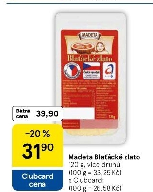 Sýr Blaťácké zlato Madeta