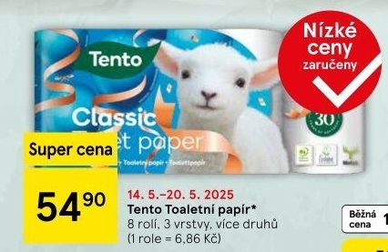 Toaletní papír 3vrstvý Tento