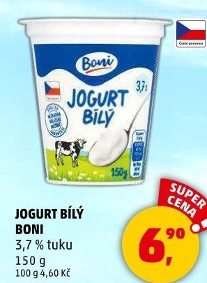 Bílý jogurt Boni