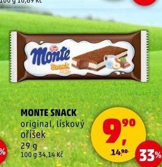 Dezert mléčný Monte Snack Zott