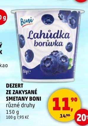 Dezert zakysaný Boni