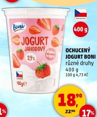 Jogurt ochucený Boni