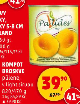 Kompot broskve Pavlides
