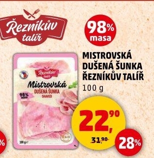 Mistrovská dušená šunka Řezníkův talíř