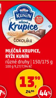 Mléčná rýže Mlékárna Kunín