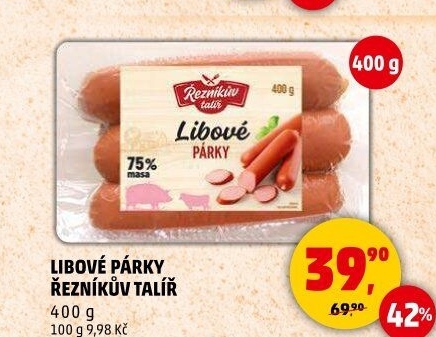 Párky libové Řezníkův talíř