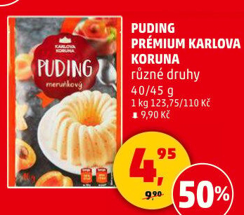 Pudink Prémium Karlova Koruna