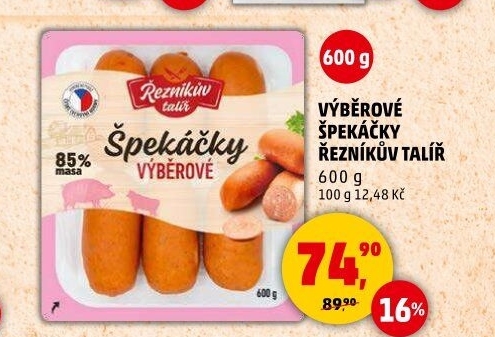 Špekáčky výběrové Řezníkův talíř