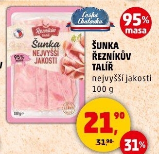 Šunka nejvyšší jakosti Řezníkův talíř