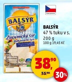 Sýr Balsýr Mlékárna Žirovnice