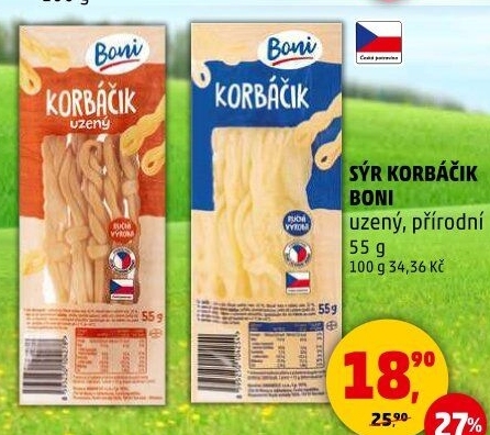 Sýr Korbáčky Boni