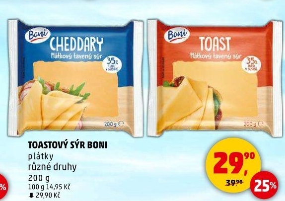 Sýr tavený toast Boni
