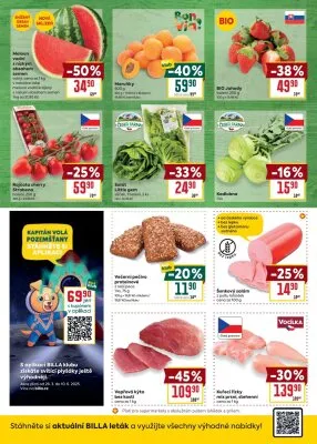 akční leták BILLA 14.5.2025-20.5.2025