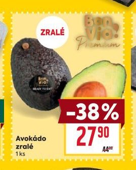 Avokádo zralé