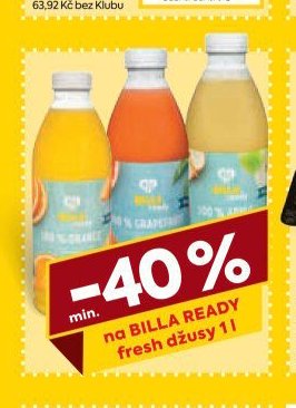 BILLA READY fresh džusy