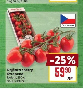 Rajčata cherry Strabena