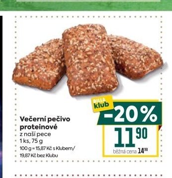 Večerní pečivo proteinové