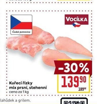Kuřecí řízky mix prsní, stehenní