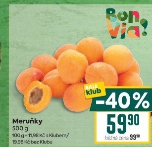 Meruňky Billa Bonvia