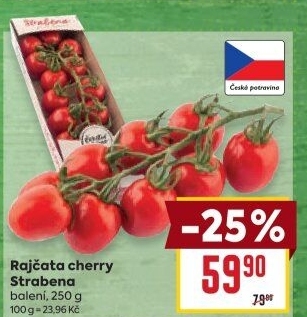 Rajčata cherry keříková Čerstvě utrženo