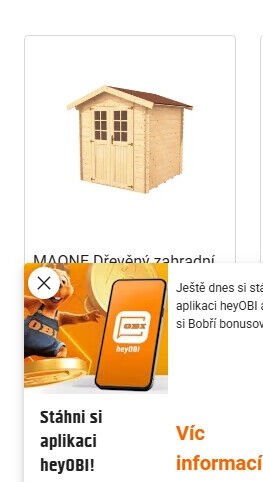 MAONE Dřevěný zahradní domek - OBI akcniletaky.com