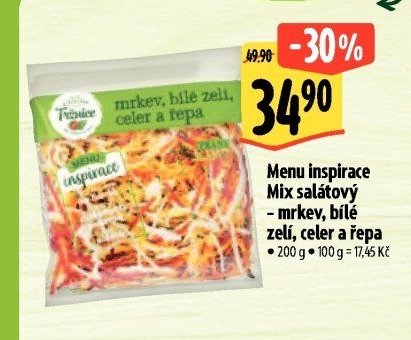 Menu inspirace Mix salátový – mrkev, bílé zelí, celer a řepa