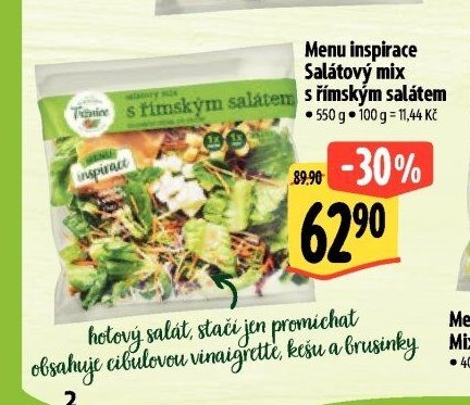 Menu inspirace Salátový mix s římským salátem