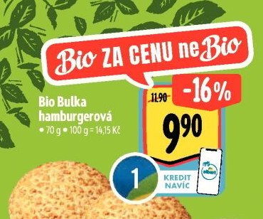 Bio Bulka hamburgerová