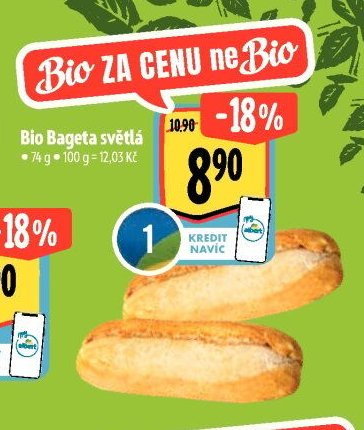 Bio Bageta světlá