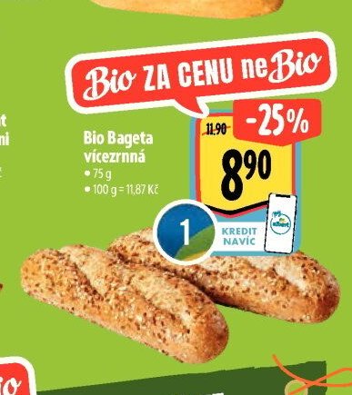 Bio Bageta vícezrnná