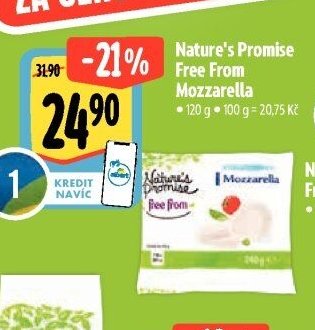 Nature's Promise Free From Mozzarella