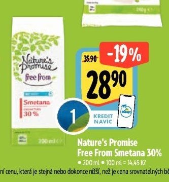Nature's Promise Free From Smetana 30%