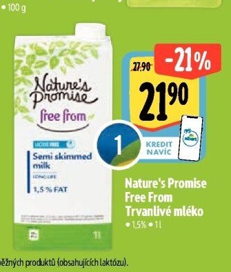 Nature's Promise Free From Trvanlivé mléko