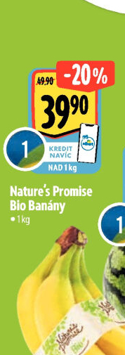 Banány bio Nature'