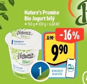 Bílý jogurt Bio Nature'