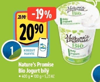 Bílý jogurt Bio Nature'